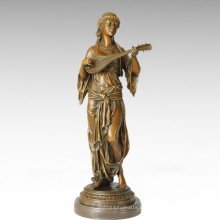 Bailarina Figura Estatua Gitana Escultura De Bronce TPE-288